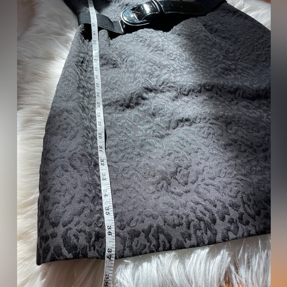 Worthington Black Sleeveless Belted Dress LBD Size 8 - Picture 8 of 9